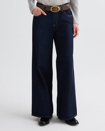 TWP Indigo resin Tiny Dancer Jean in Denim view 5