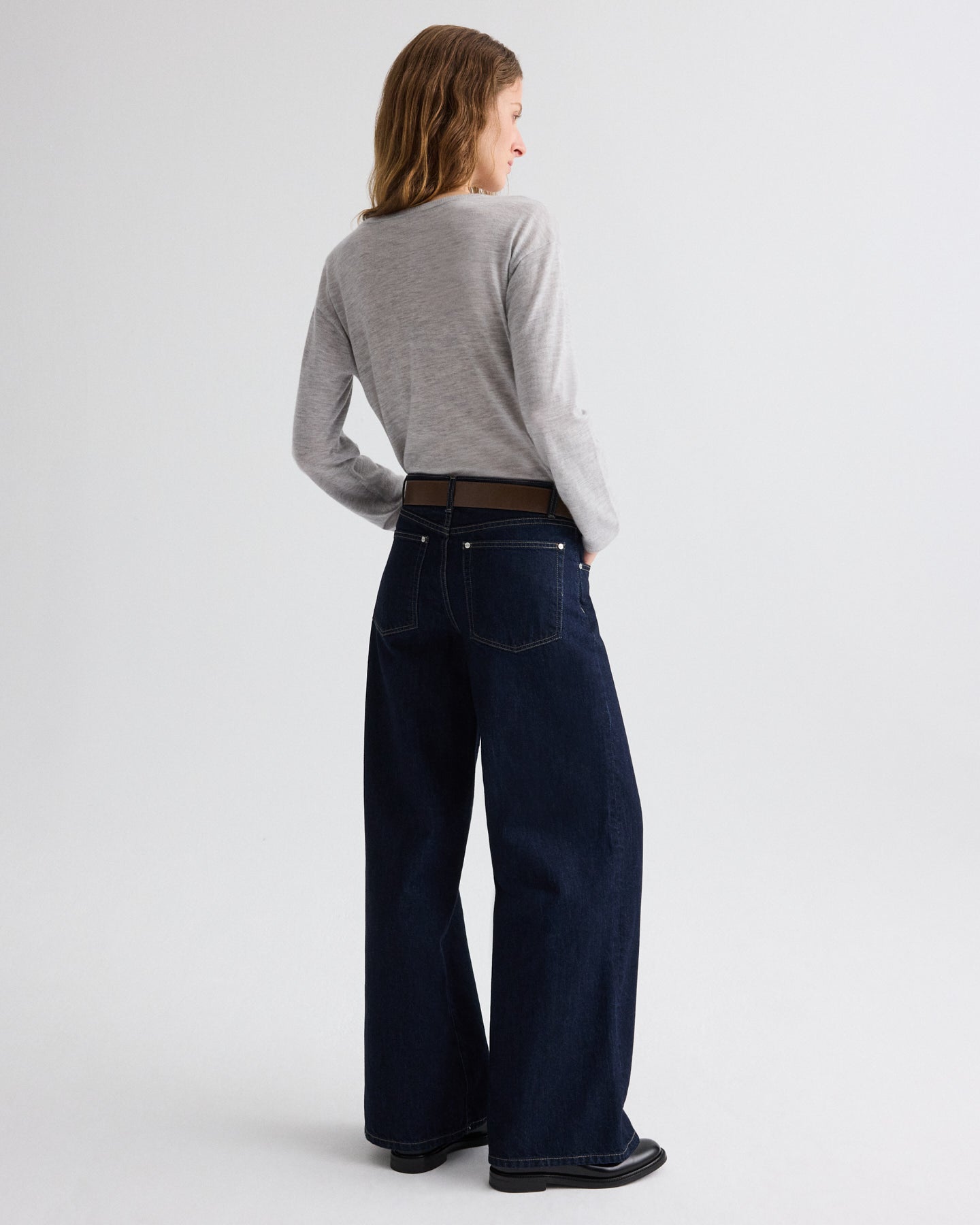 TWP Indigo resin Tiny Dancer Jean in Denim view 9