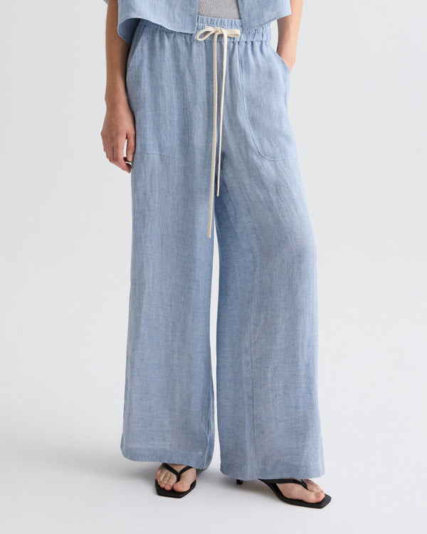 TWP Light indigo Main St. Pant in Delave Linen view 5