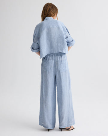 TWP Light indigo Main St. Pant in Delave Linen view 6