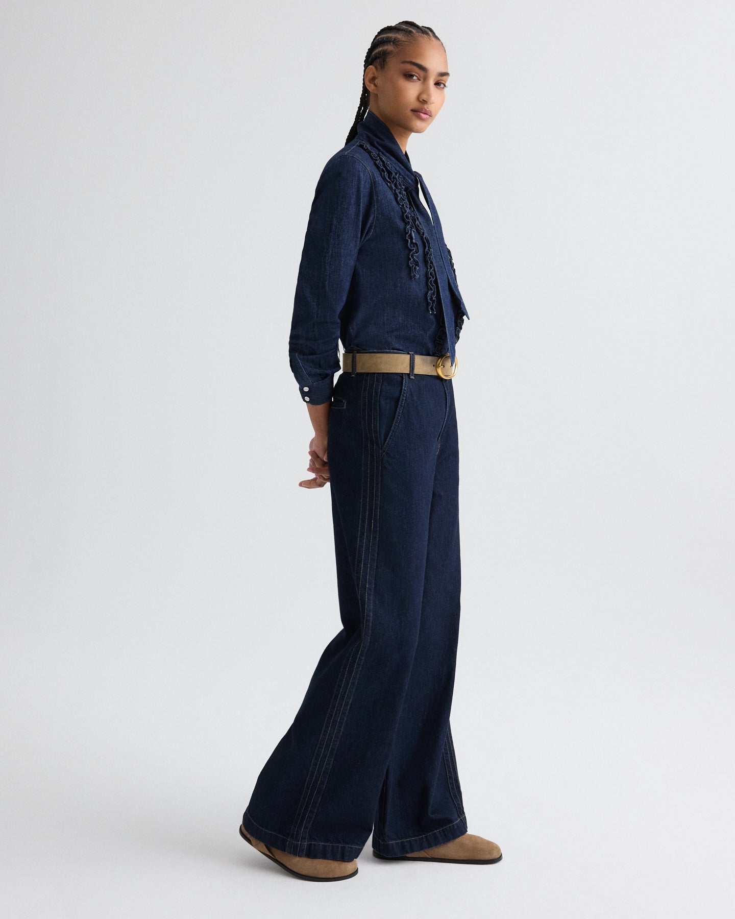 TWP Indigo resin Mott St. Jean in Heavy Denim view 3