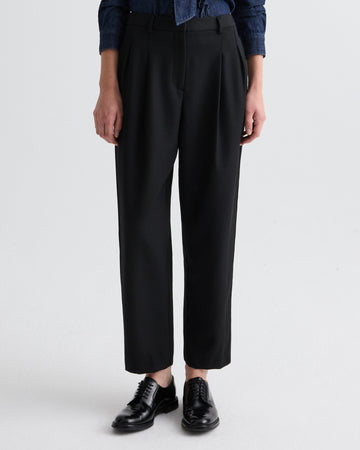 Cornelia St. Pant with Tux Stripe in Compact Suiting