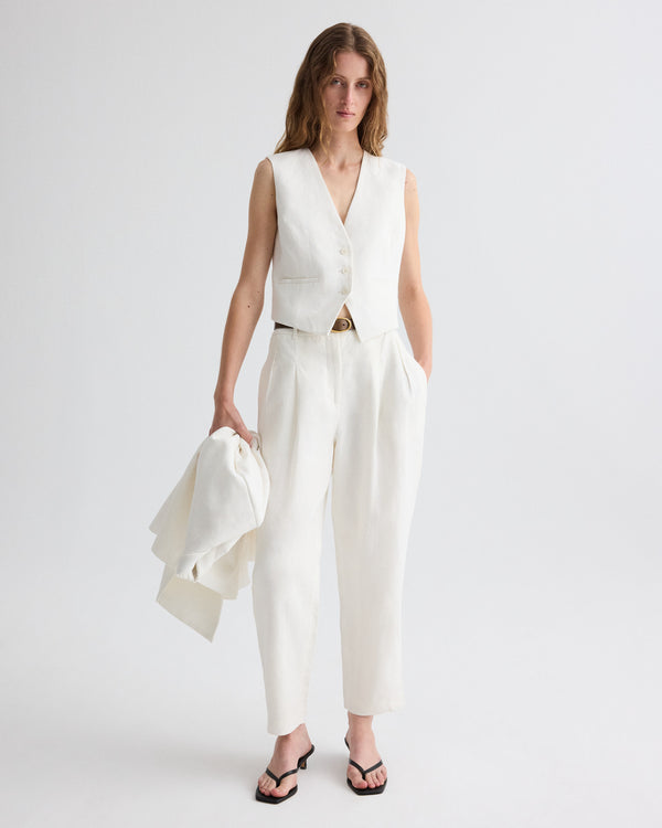 TWP Ivoire Cornelia St. Pant in Plain Weave Linen view 2