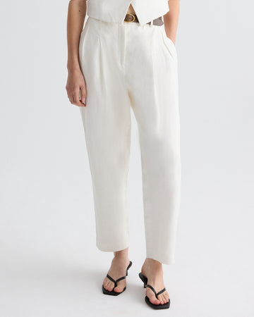 TWP Ivoire Cornelia St. Pant in Plain Weave Linen view 1