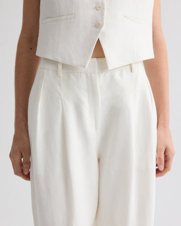 TWP Ivoire Cornelia St. Pant in Plain Weave Linen view 3