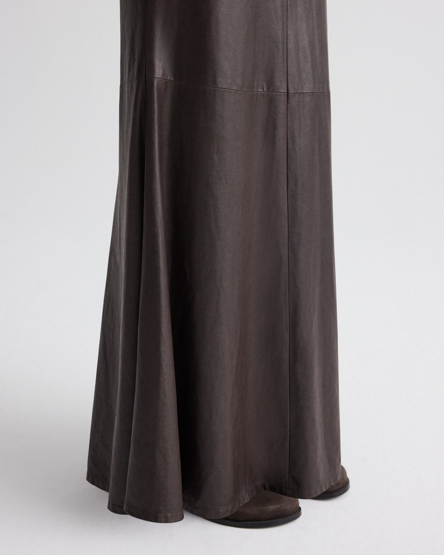 TWP Delicioso At Last Skirt in Paper Leather view 4