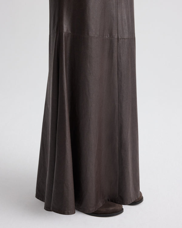 TWP Delicioso At Last Skirt in Paper Leather view 4