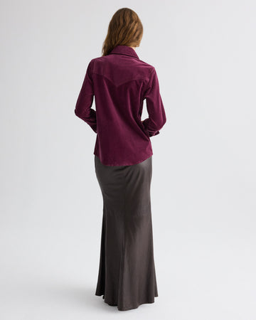 TWP Delicioso At Last Skirt in Paper Leather view 5