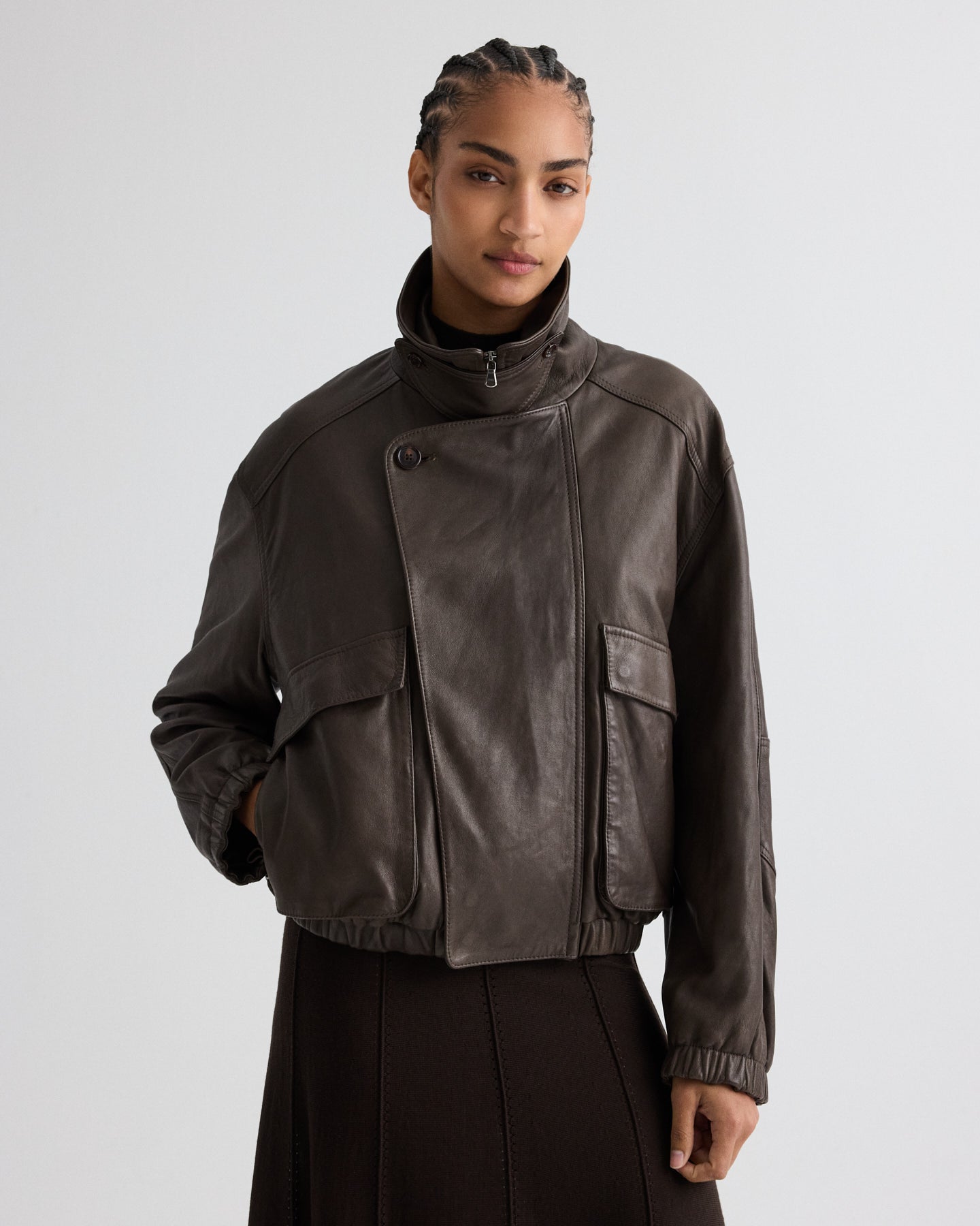 Delicioso Hunter Jacket in Dolce Leather | TWP