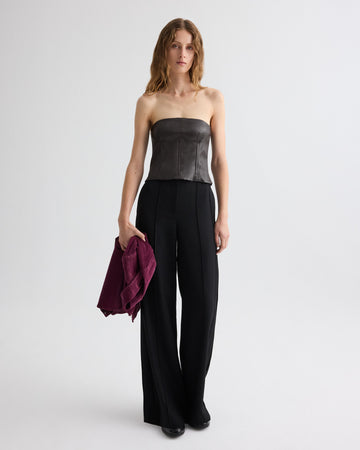 TWP Delicioso Jillian Bustier in Stretch Leather view 1