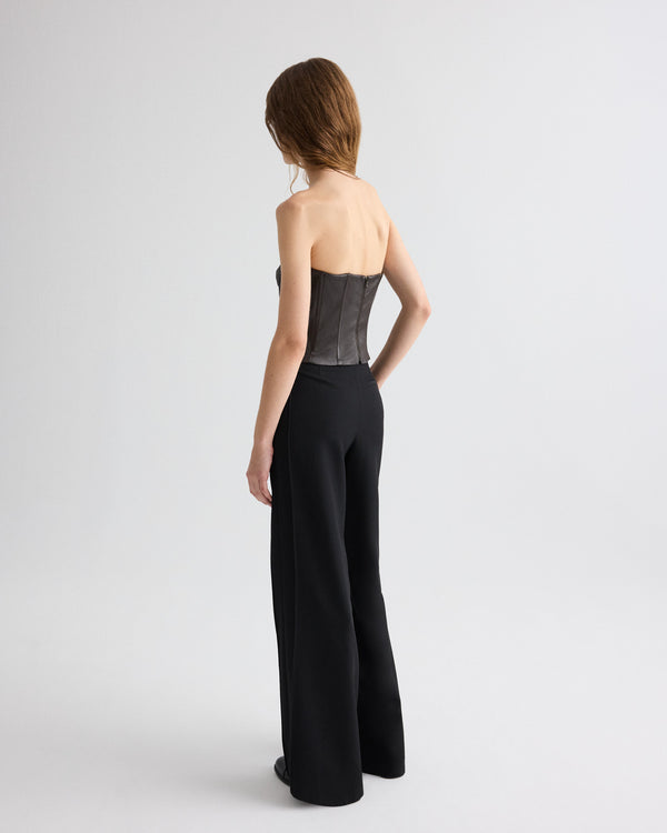 TWP Delicioso Jillian Bustier in Stretch Leather view 5