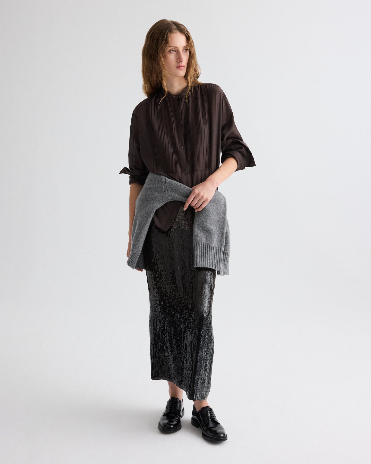 TWP Delicioso The Night Before Shirt in Cotton Silk Organza view 3