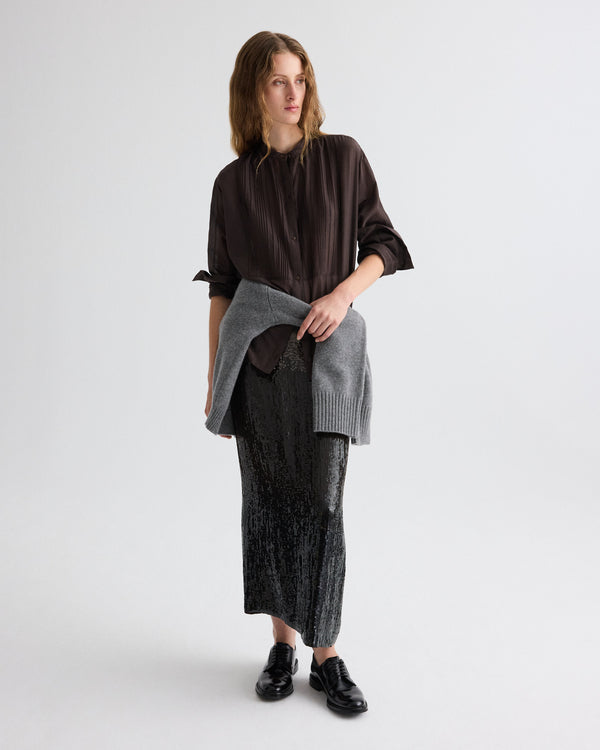 TWP Delicioso The Night Before Shirt in Cotton Silk Organza view 3