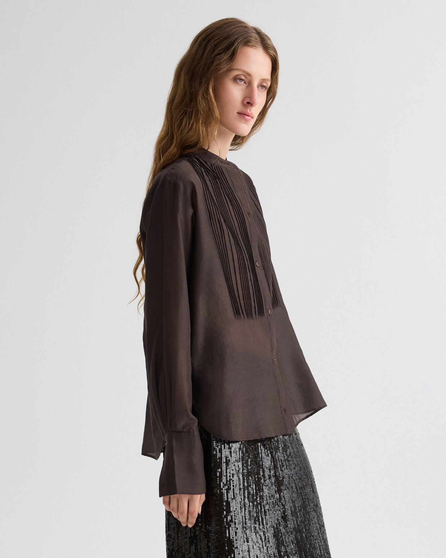 TWP Delicioso The Night Before Shirt in Cotton Silk Organza view 4