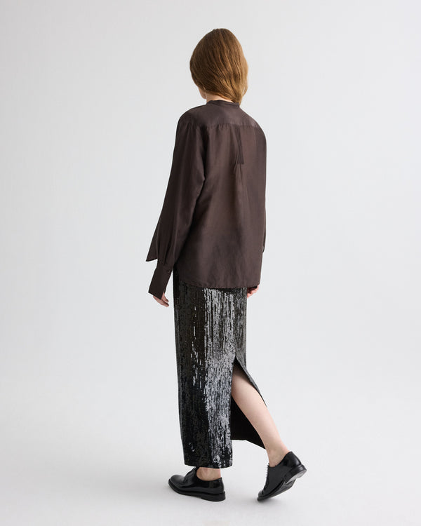 TWP Delicioso The Night Before Shirt in Cotton Silk Organza view 5