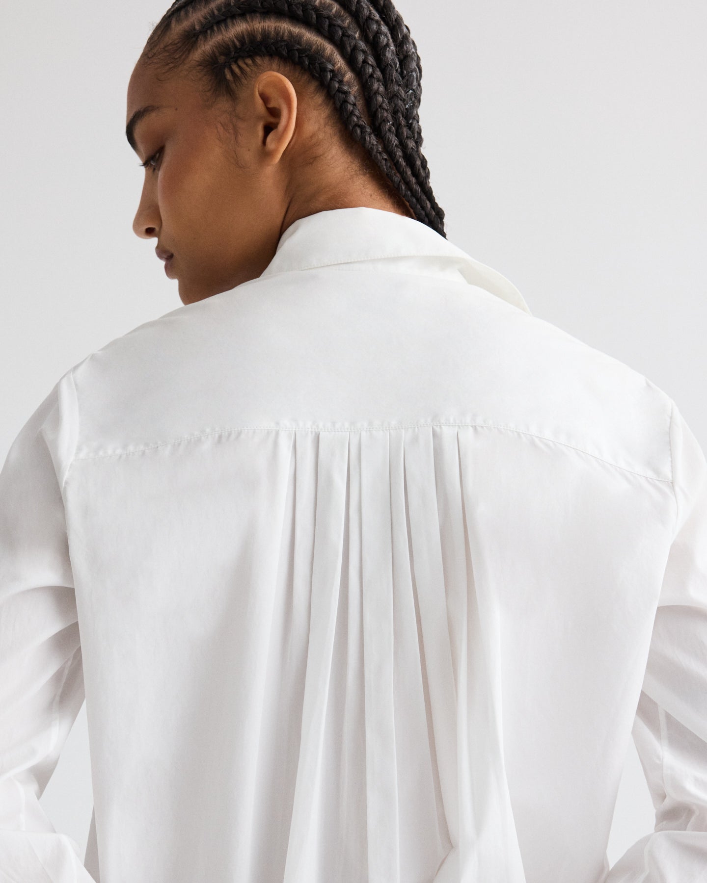 TWP White Possetti Top in Superfine Cotton Shirting view 1