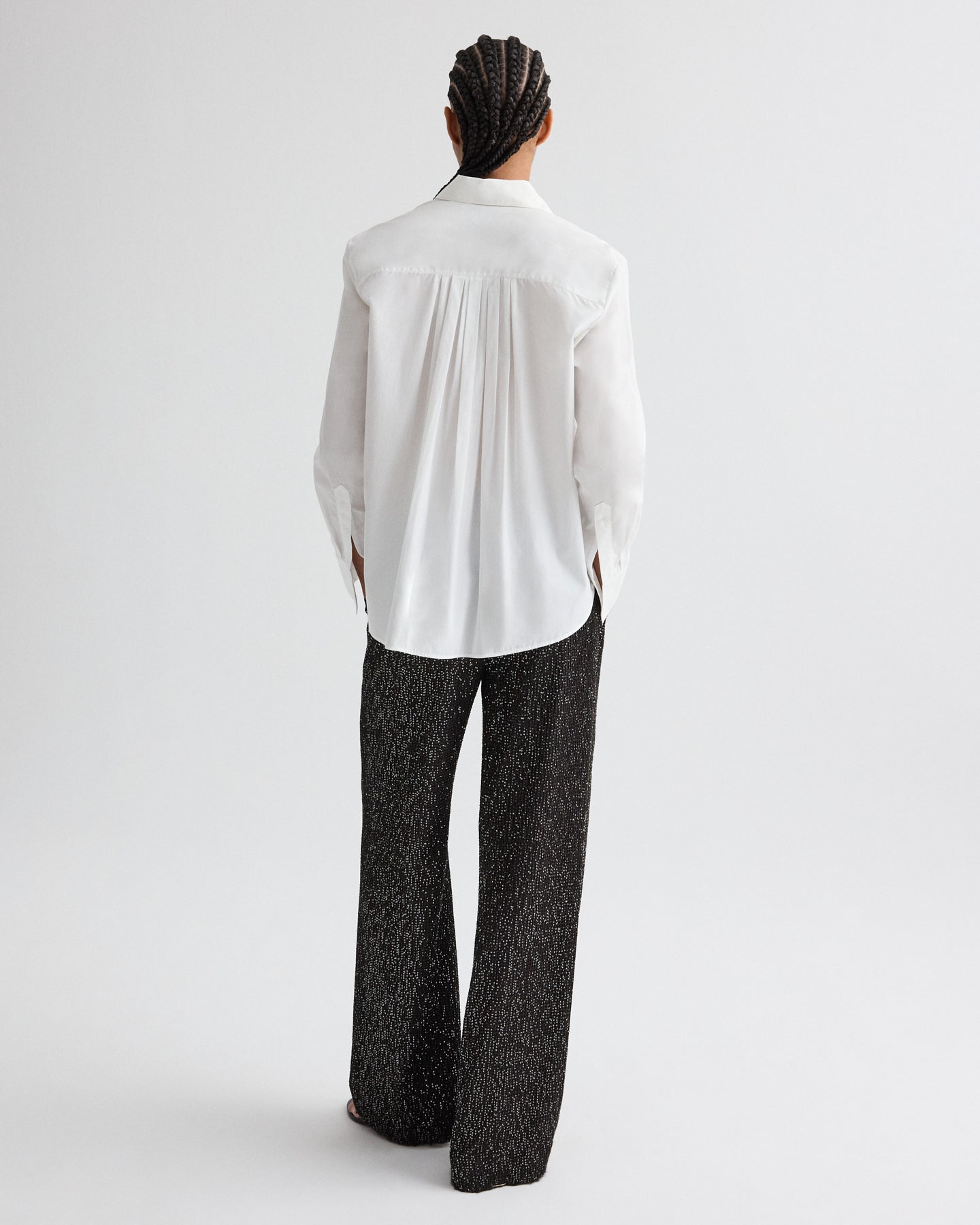 TWP White Possetti Top in Superfine Cotton Shirting view 5