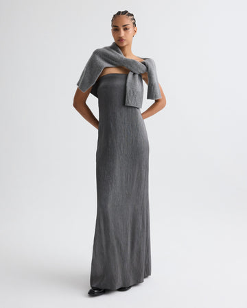 TWP Charcoal Carolyn&#39;s Gown in Splintered Metallic view 1