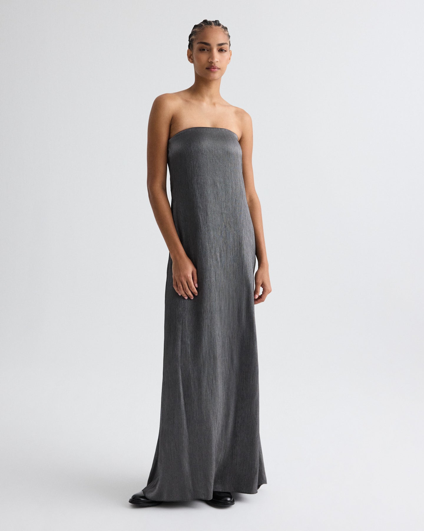 TWP Charcoal Carolyn's Gown in Splintered Metallic view 3