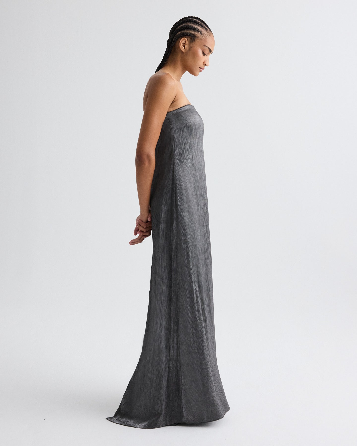 TWP Charcoal Carolyn&#39;s Gown in Splintered Metallic view 4