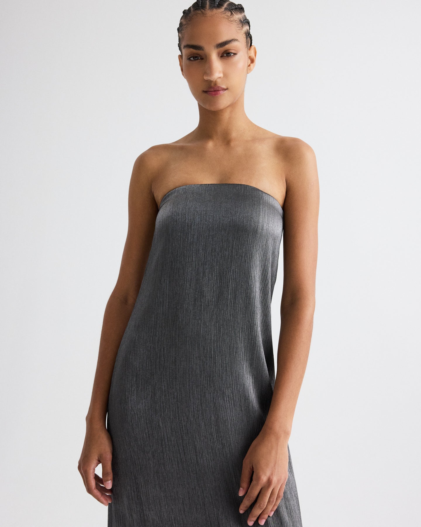 TWP Charcoal Carolyn's Gown in Splintered Metallic view 2