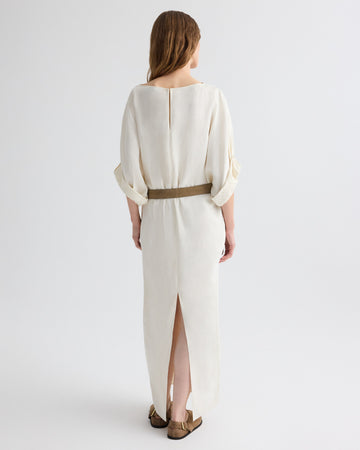 TWP Bone Dress for B Dress in Coated Viscose Linen view 5