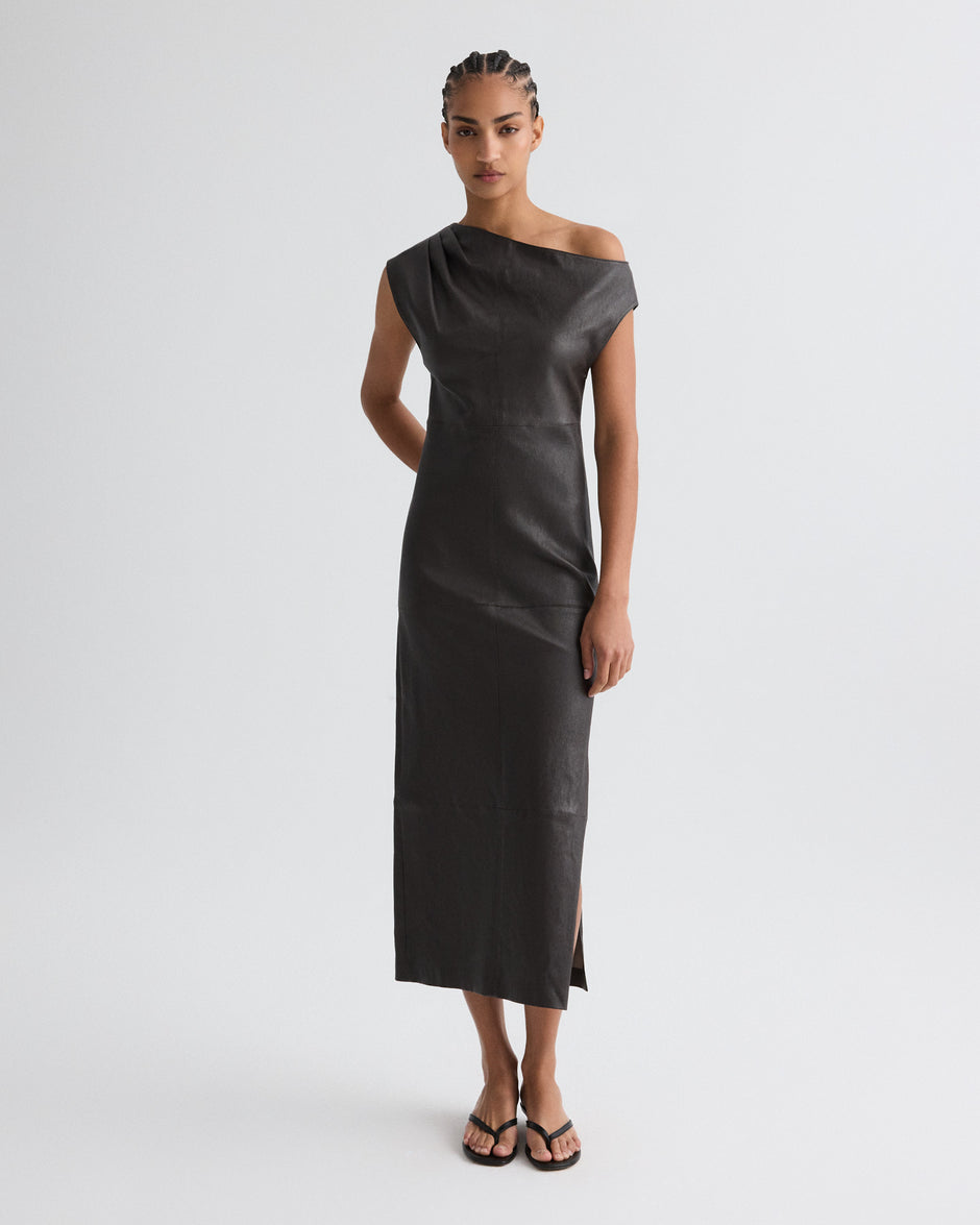 TWP Delicioso Marlowe Dress in Stretch Leather view 1