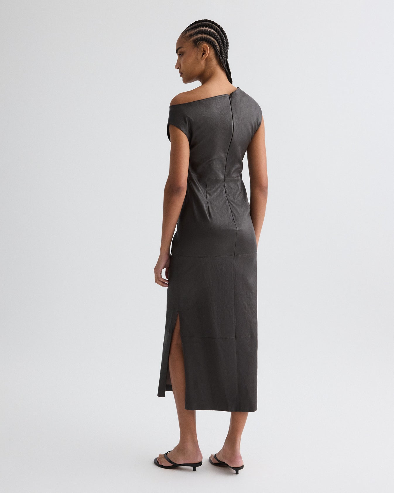 TWP Delicioso Marlowe Dress in Stretch Leather view 5