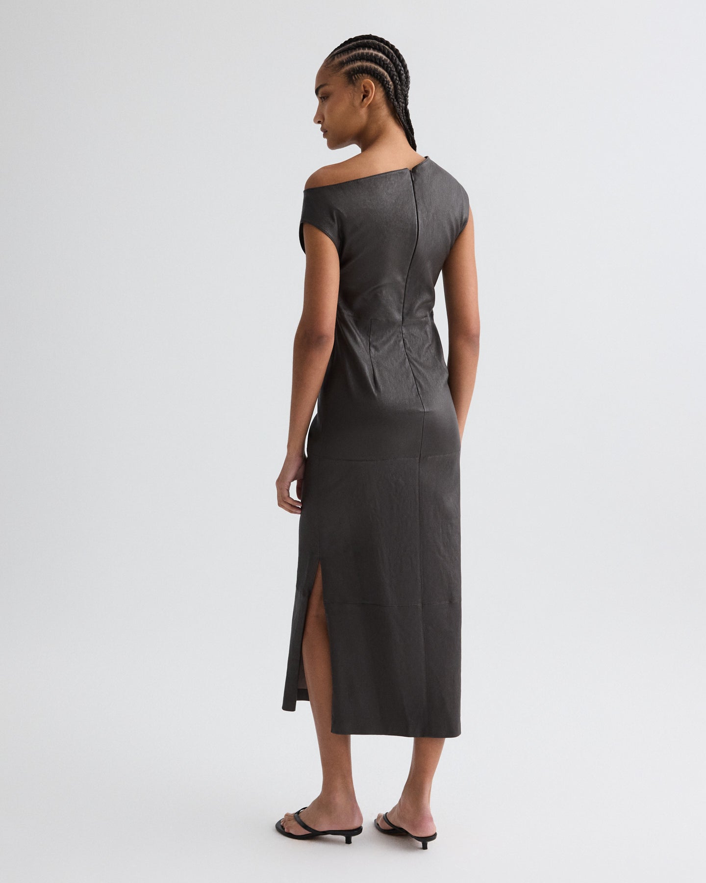 TWP Delicioso Marlowe Dress in Stretch Leather view 5