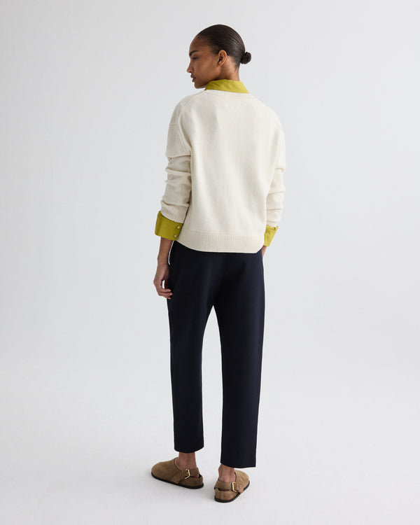 TWP Ivory Boy Crewneck Sweater in Italian Cashmere view 10