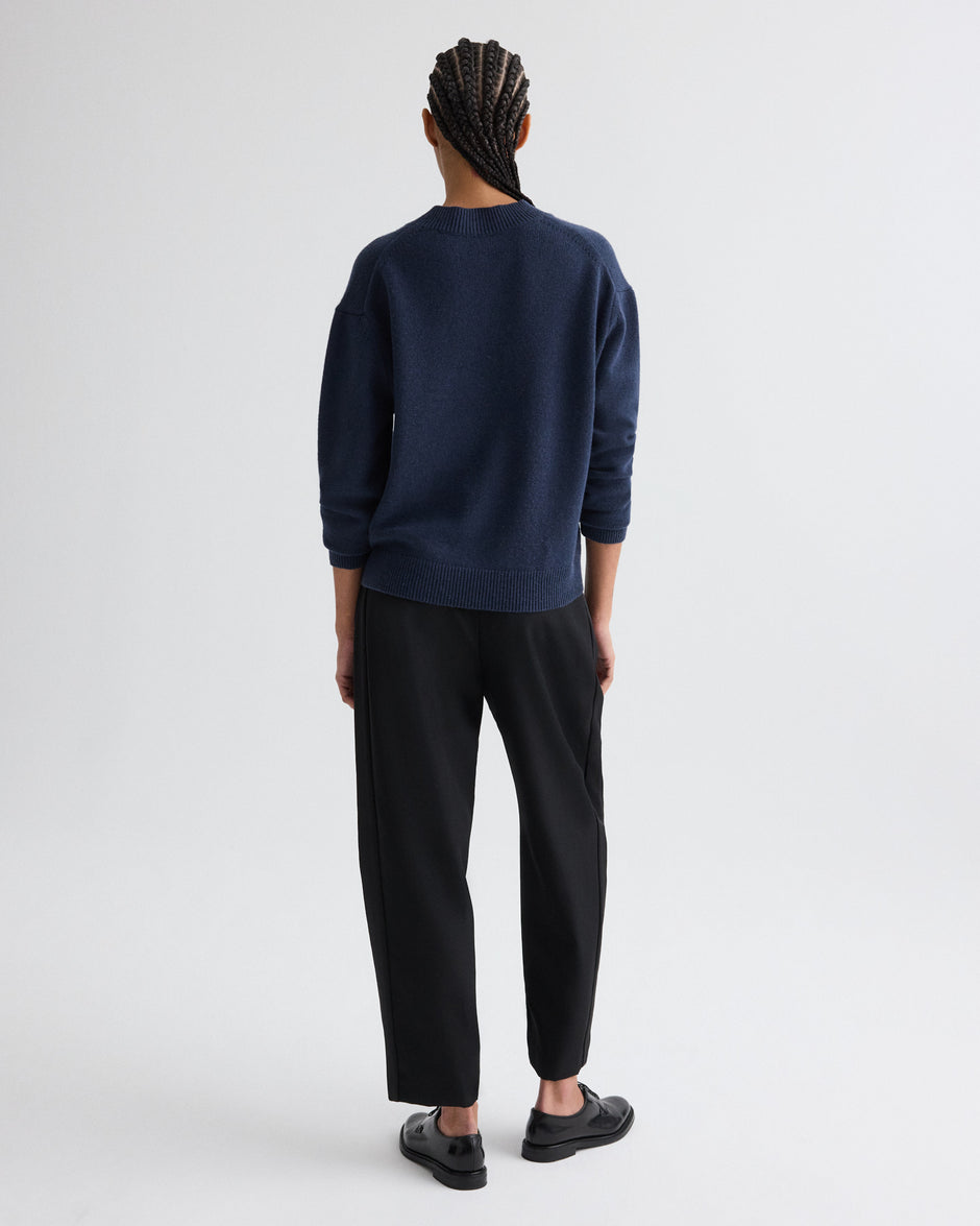 TWP Selvedge Boy Crewneck Sweater in Italian Cashmere view 5