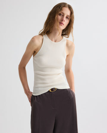 Harbor Tank in Cotton Silk