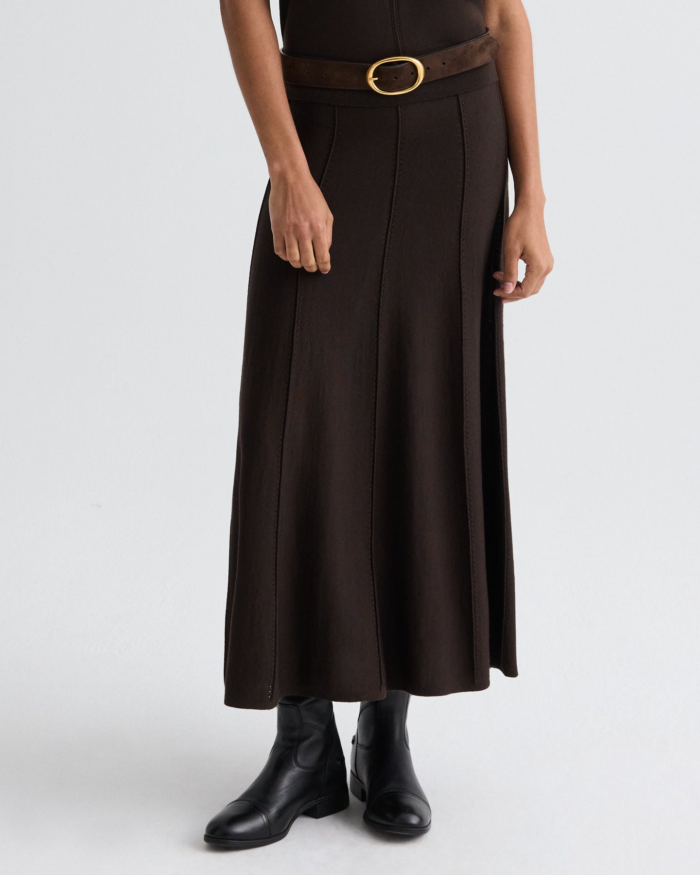 TWP Delicioso Willow Skirt in Merino Wool view 2