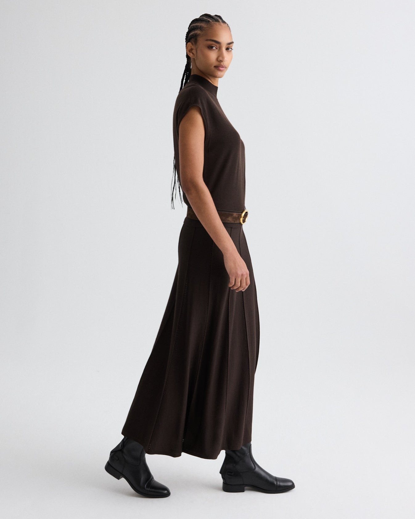 TWP Delicioso Willow Skirt in Merino Wool view 3