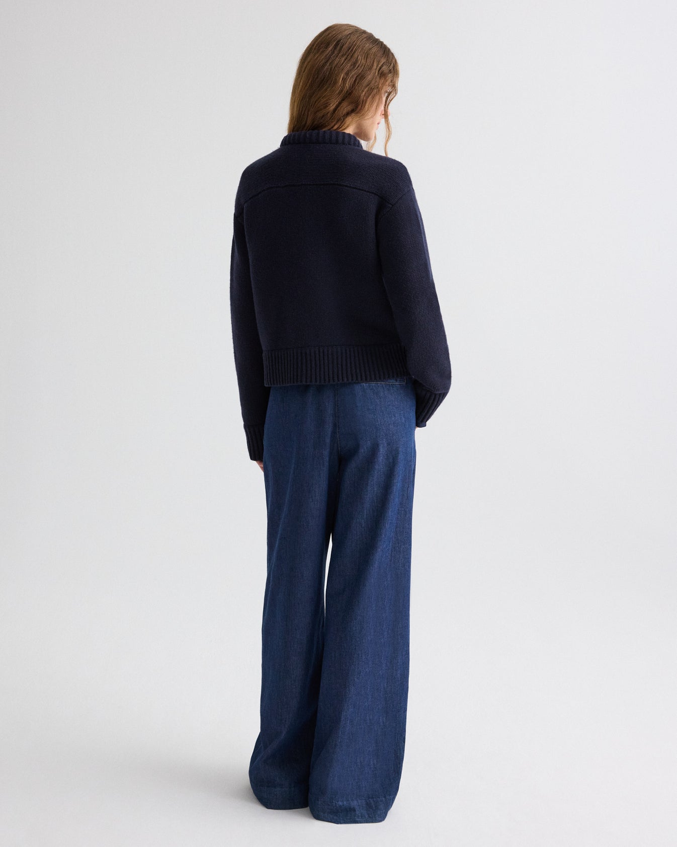 TWP Midnight Connor Cardigan in Cashmere view 5