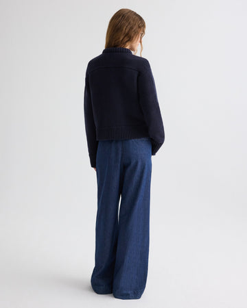 TWP Midnight Connor Cardigan in Cashmere view 5