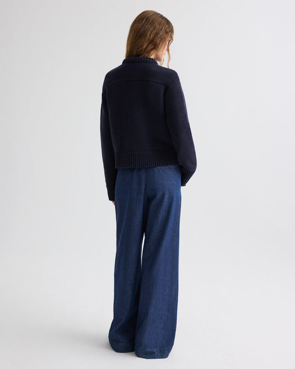 TWP Midnight Connor Cardigan in Cashmere view 5