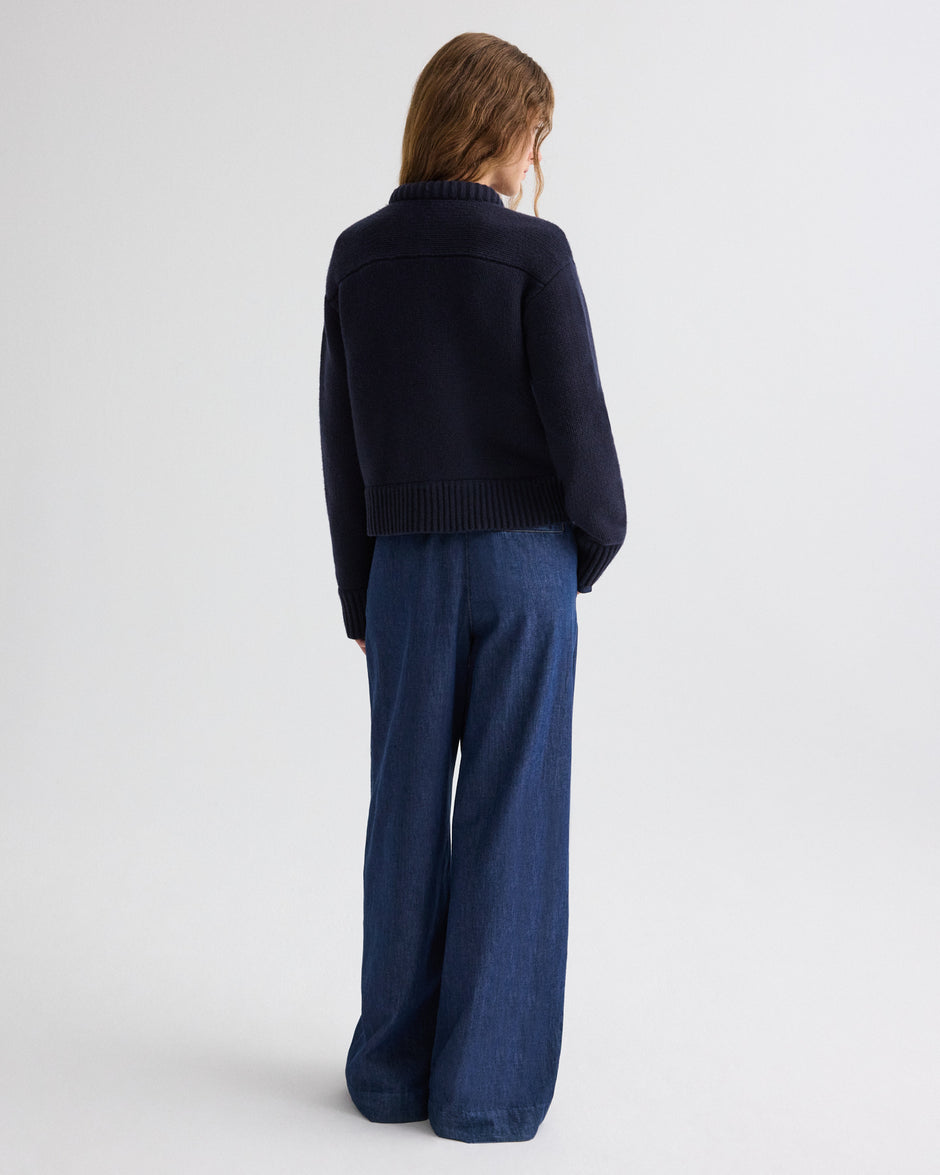 TWP Midnight Connor Cardigan in Cashmere view 5