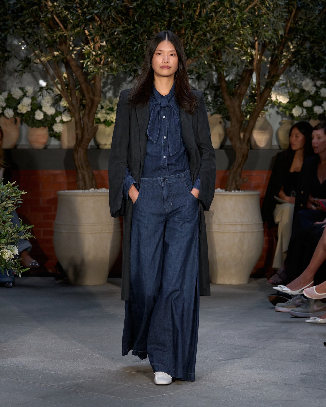TWP Dark wash Lulu Jean in Lightweight Denim view 6