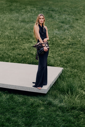 TWP Dark chocolate Lola Gown in Evening Jersey view 1