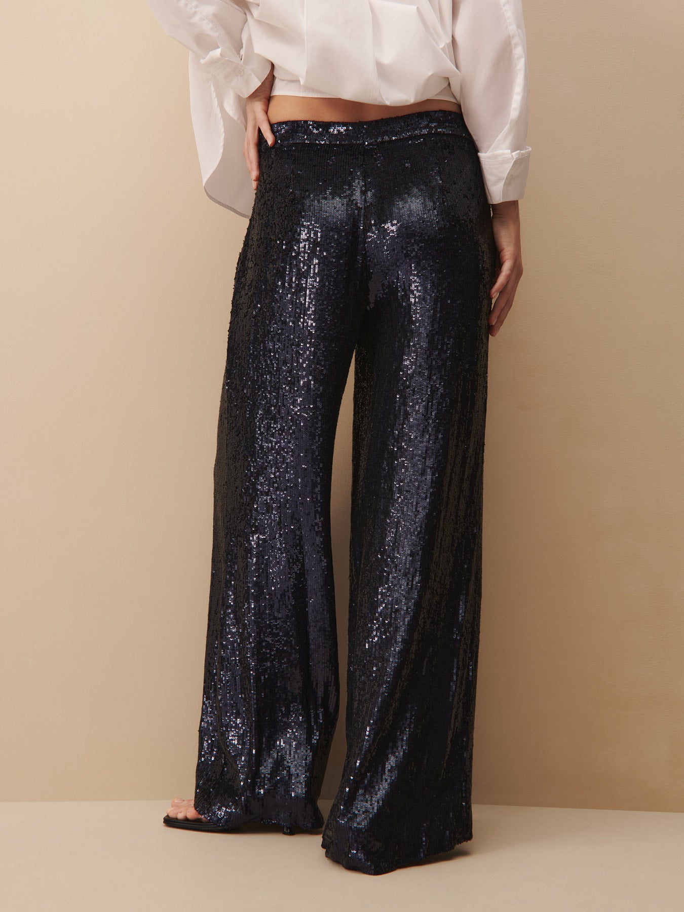 TWP Midnight Adieu Pant in Sequins view 3