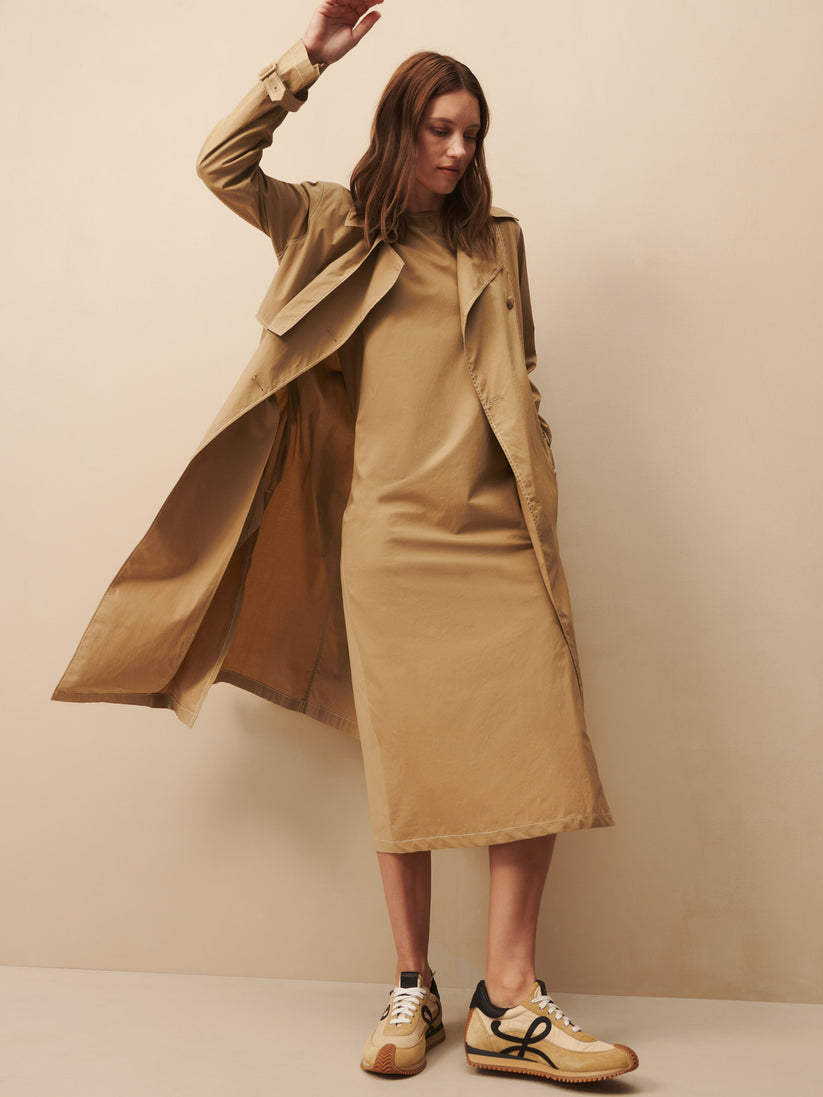 TWP Camel Delaney dress in camel view 3
