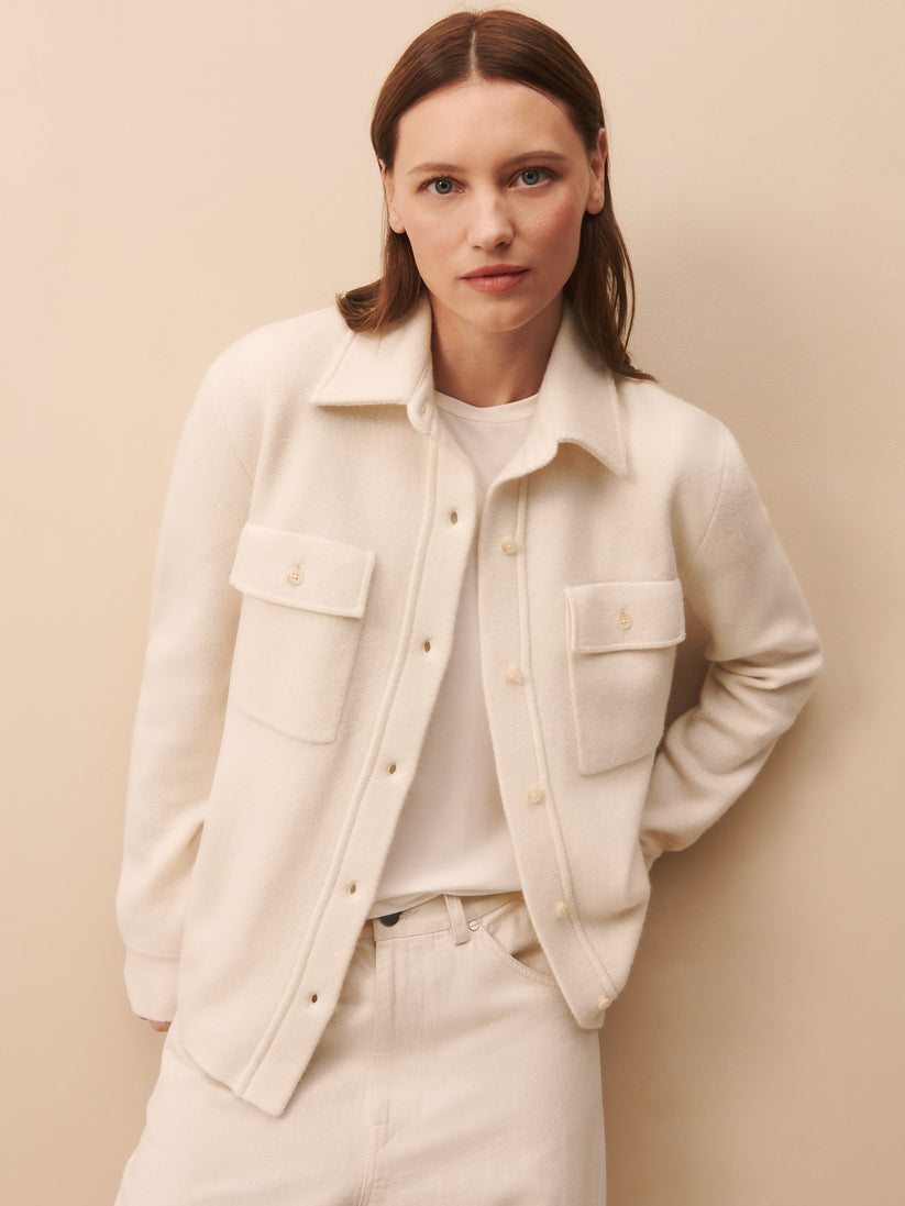 TWP Ivory Theo Jacket in Cashmere view 1