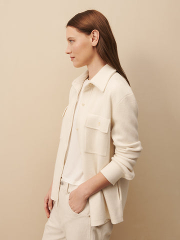 TWP Ivory Theo Jacket in Cashmere view 3