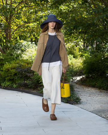TWP Ivoire The A-Line Skirt in Embroidered Washed Linen view 2