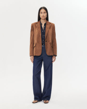 TWP Martora Jillian Blazer in Heavy Suede view 4
