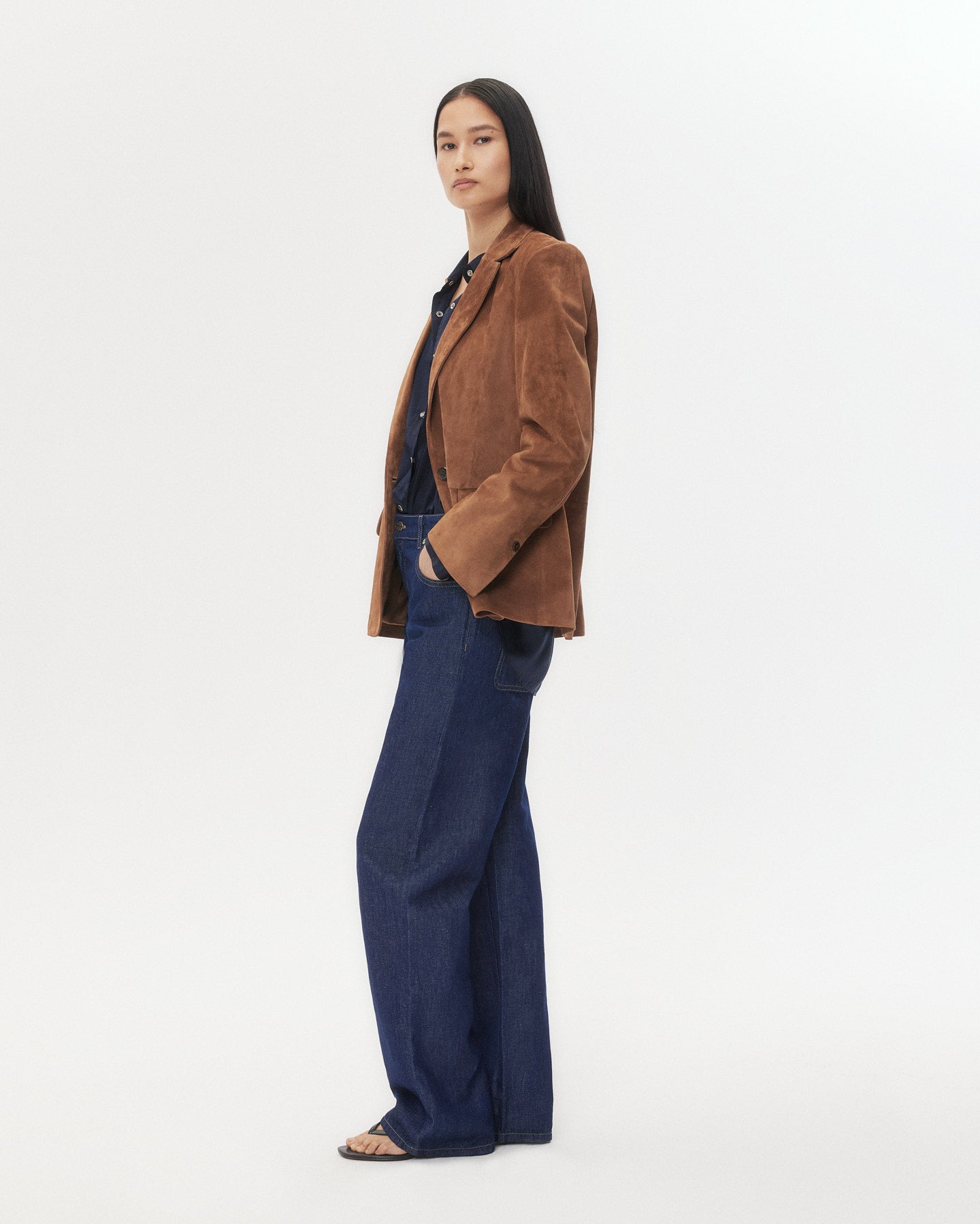TWP Martora Jillian Blazer in Heavy Suede view 5