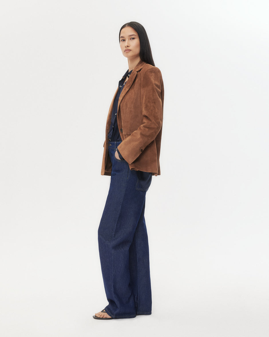 TWP Martora Jillian Blazer in Heavy Suede view 5
