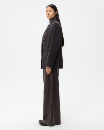 TWP Black Harper Blazer in Tux Wool Suiting view 4