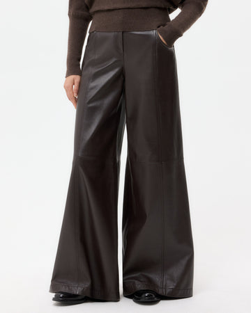 TWP Chocolate Demie Pant in Nappa Leather view 2
